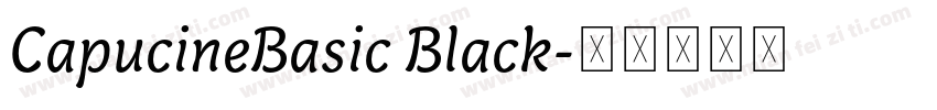 CapucineBasic Black字体转换